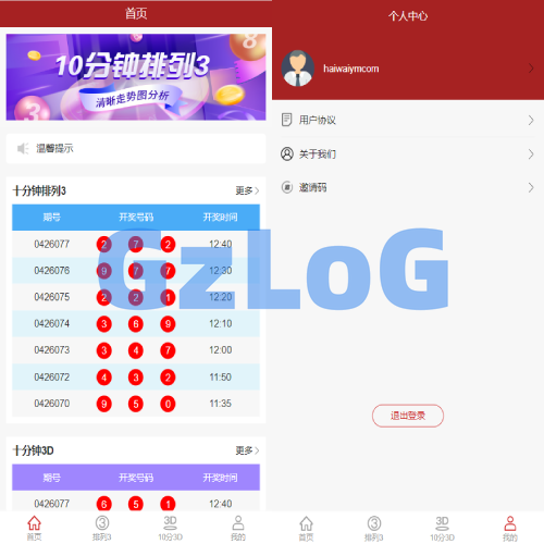 彩/票走势图系统/排/列/三/3D走势图/邀请注册