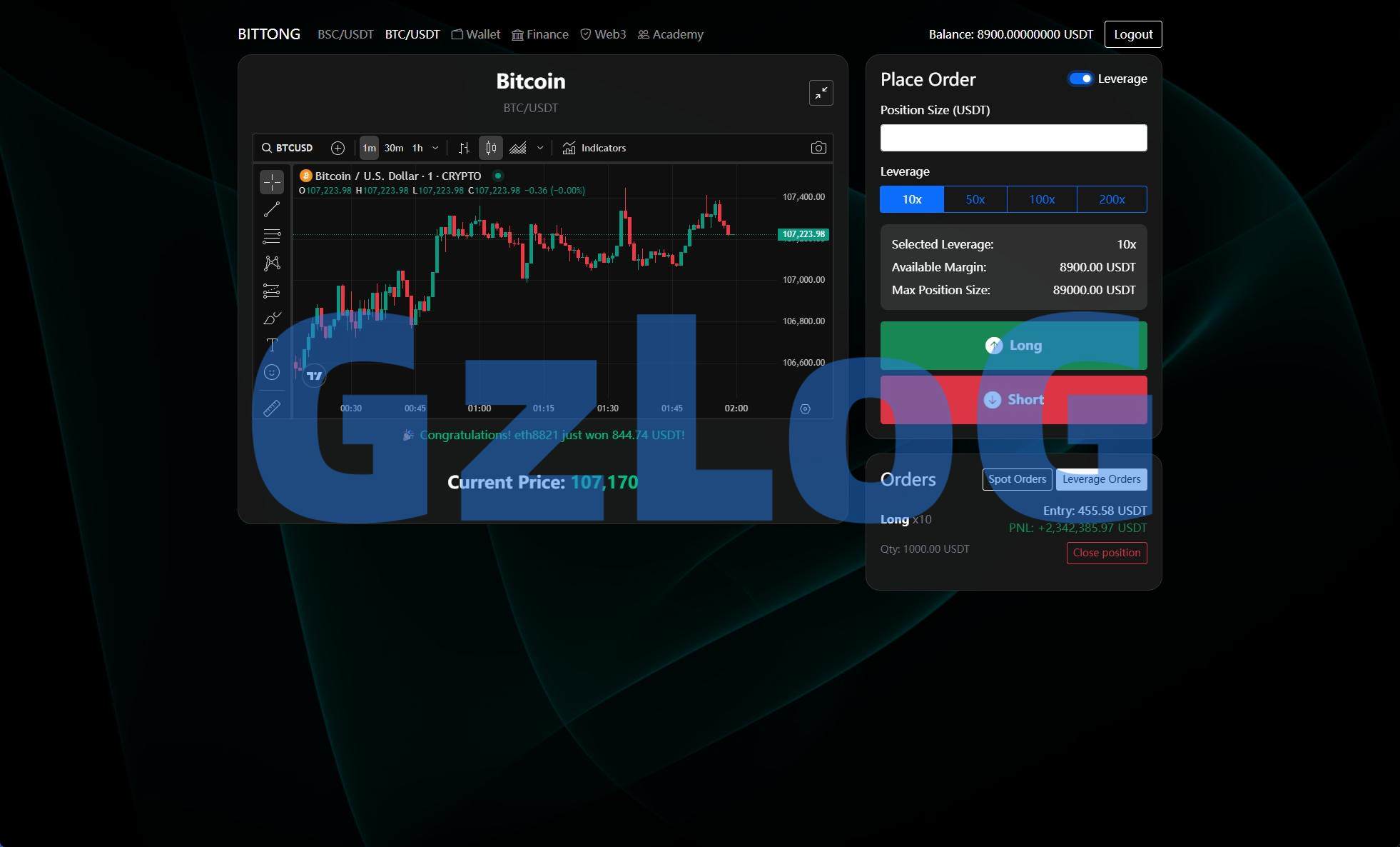 7、海外交易所系统/秒合约/杠杆交易/投资/K线控制 - GzLoG博客