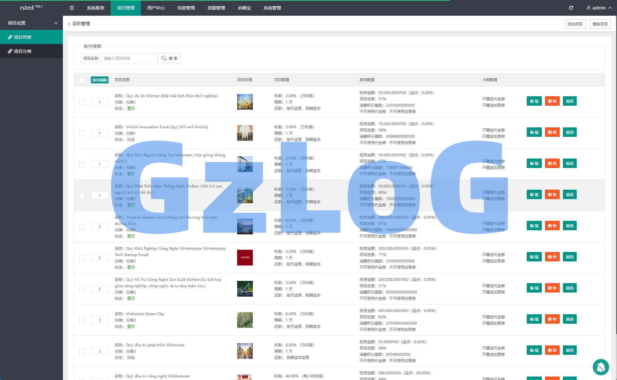 12、海外投资众筹系统/越南投资理财/前端VUE - GzLoG博客