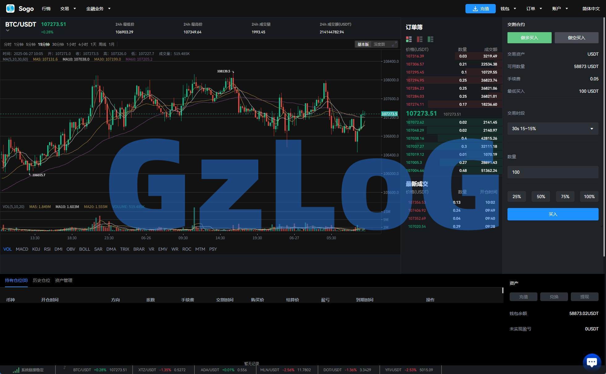 18、海外交易所系统/永续合约交割合约/K线控制/质押理财 - GzLoG博客