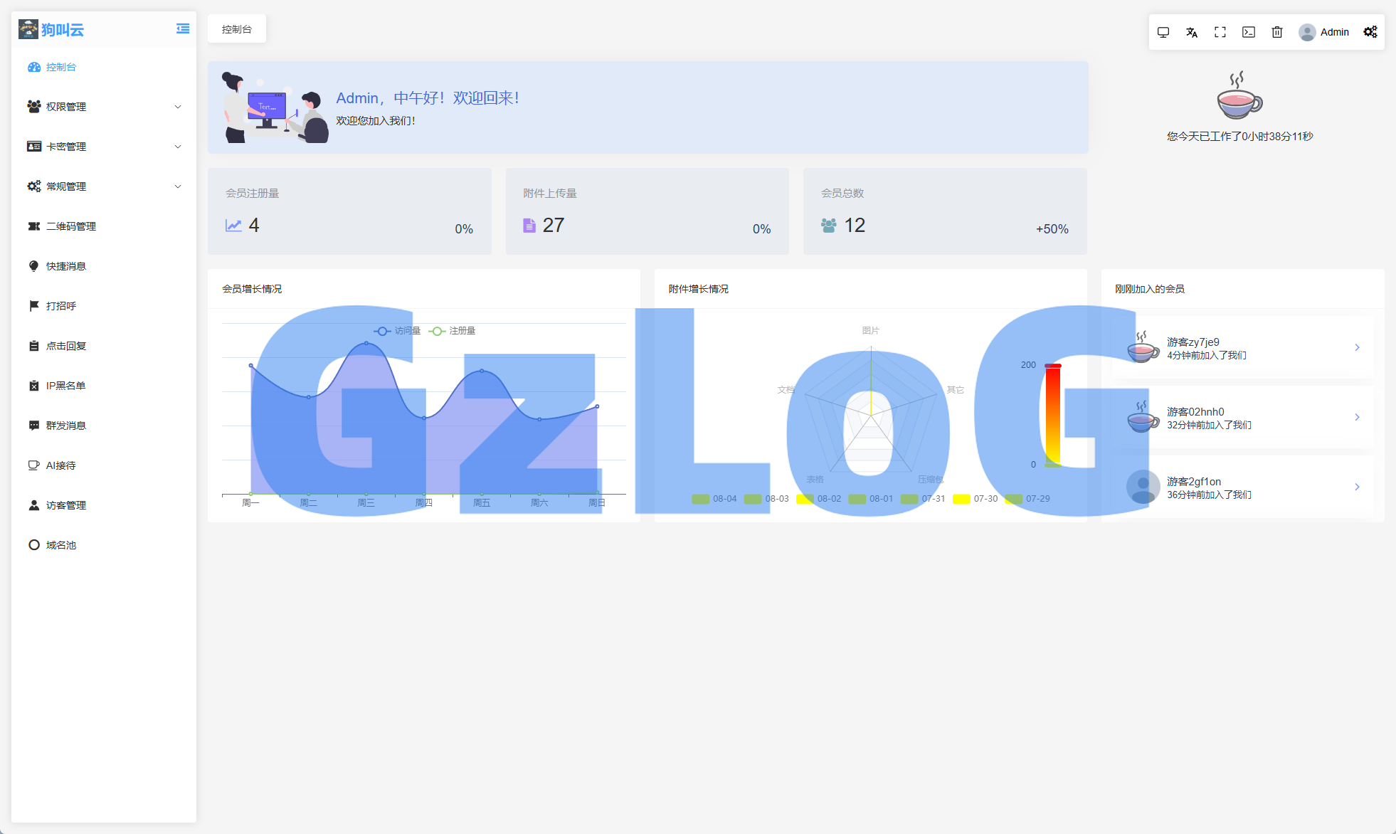 11、新版客服系统/在线客服系统/前端VUE - GzLoG博客