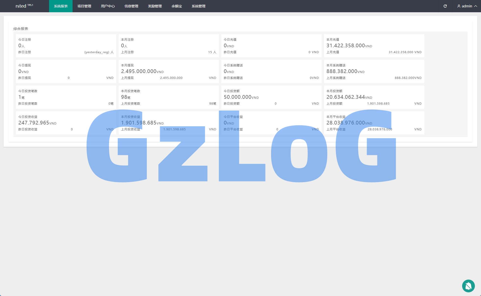 11、海外投资众筹系统/越南投资理财/前端VUE - GzLoG博客