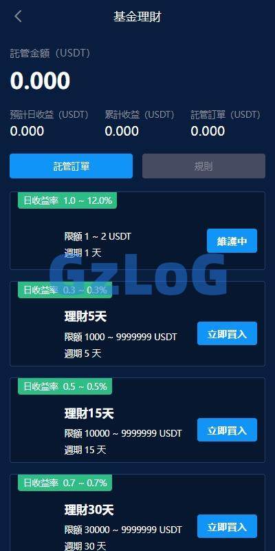 9、海外交易所系统/永续合约交割合约/K线控制/质押理财 - GzLoG博客