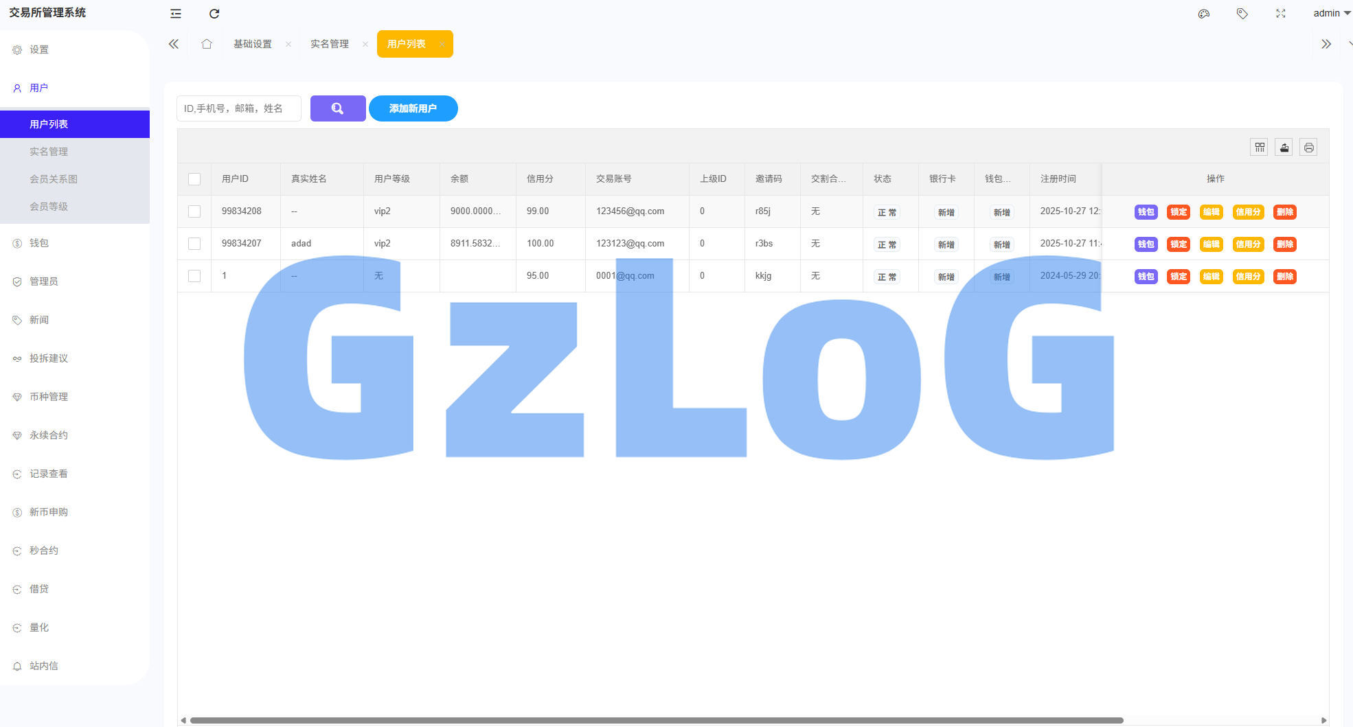 多语言综合交易所系统/外汇/期货/虚拟币/量化/申购交易