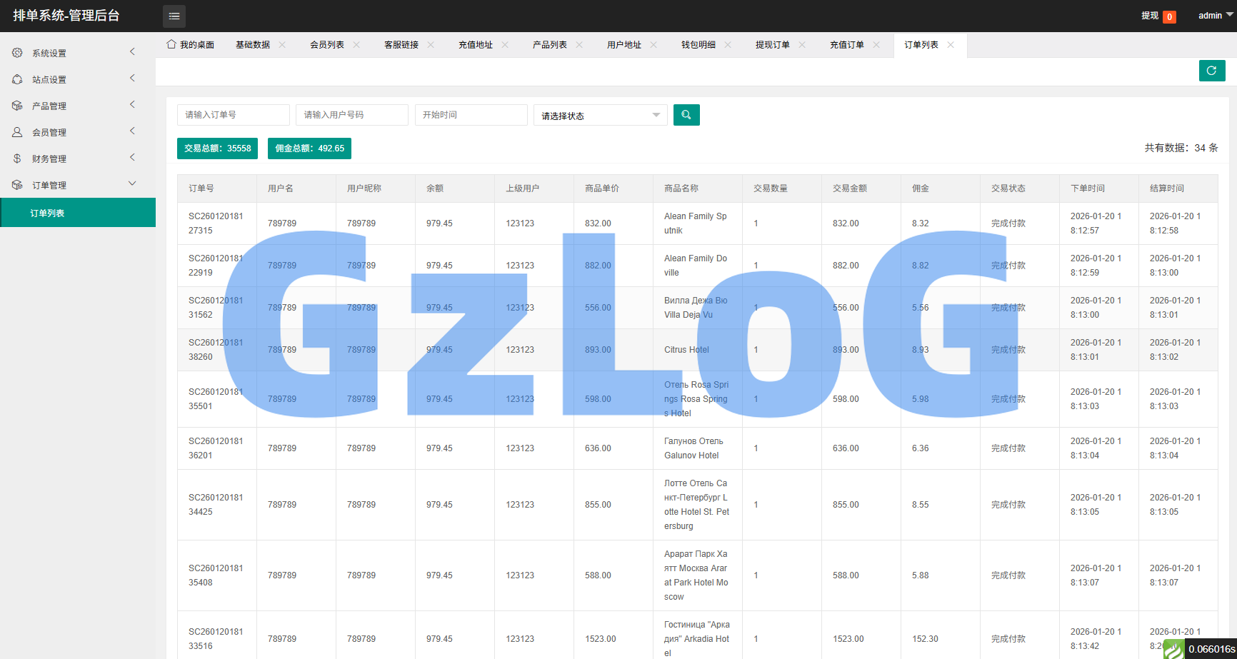 多语言酒店抢单刷单系统/卡单连单/信用分/海外刷单