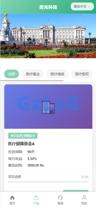 新版海外投资理财系统/医疗项目基金投资/贷款/余额宝