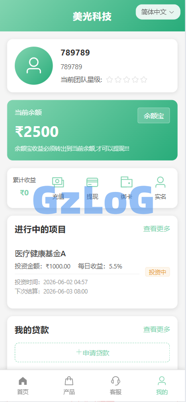 新版海外投资理财系统/医疗项目基金投资/贷款/余额宝