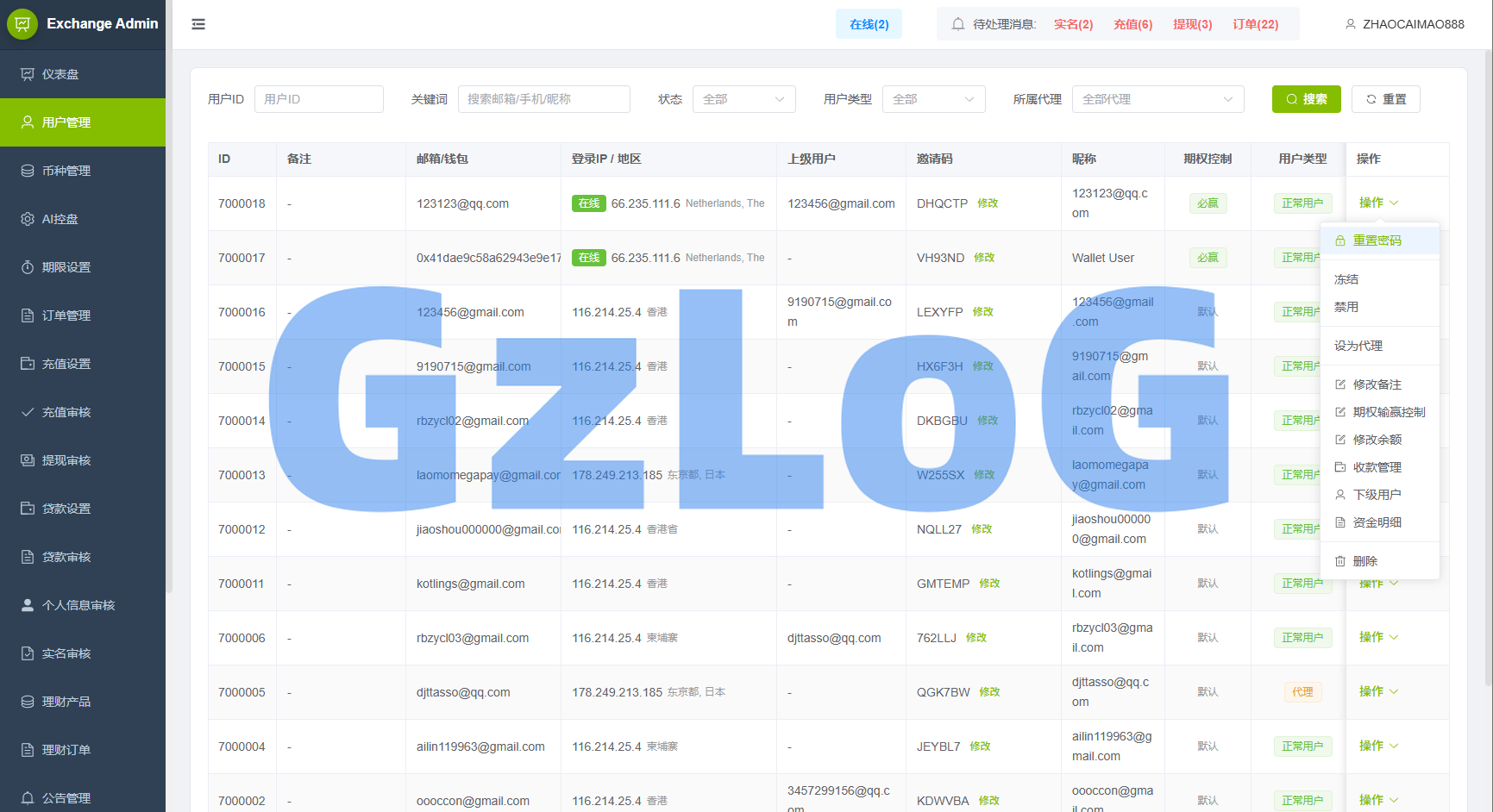 新UI海外综合盘交易所/股票/指数/K线控制/DAPP登录