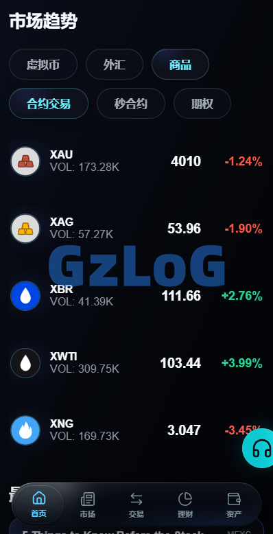 新版海外综合交易所/外汇/商品/合约/秒合约/期权交易